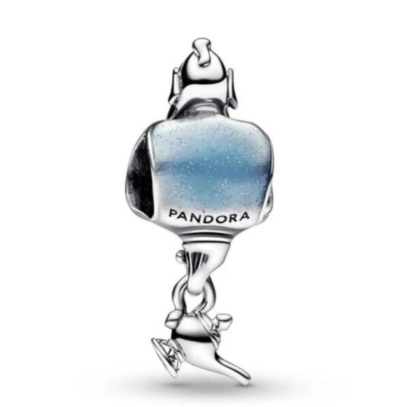New Pandora S925 Disney Aladdin Genie & Lamp Dangle Bracelet Charm - Picture 3 of 4